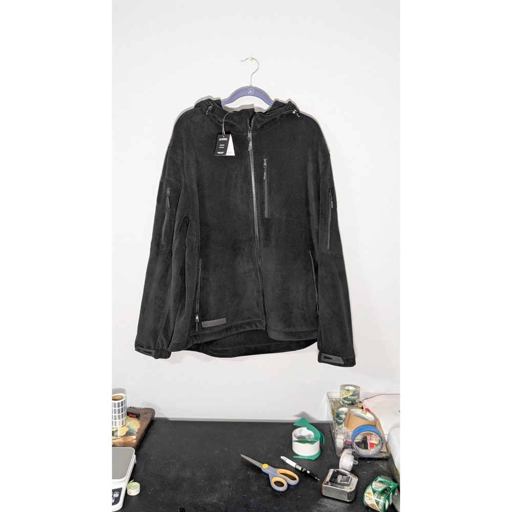 NWT Baerskin Tactical Hoodie Mens 2XL Black Fleece Full Zip Hunting Outdoors - Picture 9 of 12